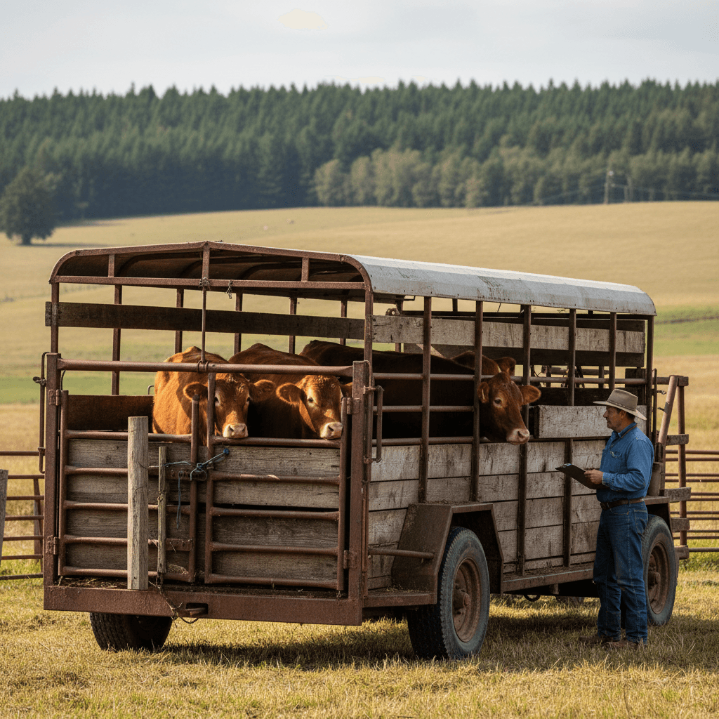 Safe livestock transport and loading operations